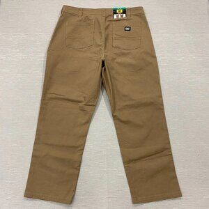 Caterpillar Utility Work Pants Mens 38 x 30 Brown Flex Waistband Cell Pocket